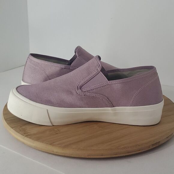 SeaVees Baja Slip on Platform Sneaker Iced Lavender Grossgrain Twill Women's 9.5 - Picture 9 of 11